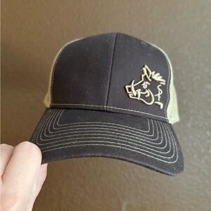 Black and Tan Trucker Hat pig oil field western country men’s graphic